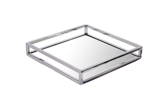 Elegant Square Mirrored Decorative Tray