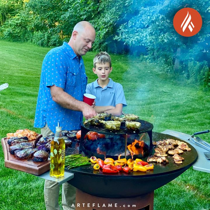 Arteflame Stainless Steel Grill Side Warming Table