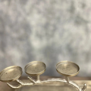 Rustic Iron Twig Branch Candle Holder