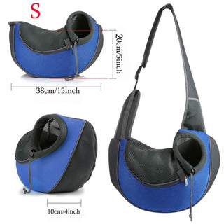 Breathable Pet Carrier Sling – Hands-Free Mesh Shoulder Pouch