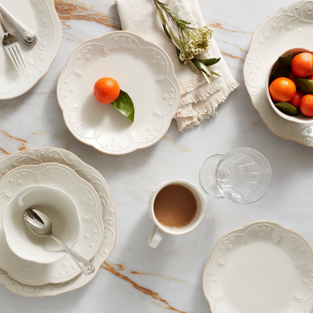 Lenox French Perle White 4-Piece Place Setting, stoneware (view 9)