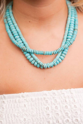 8mm Tradd Turquoise Necklace - Belle of the Ball Collection