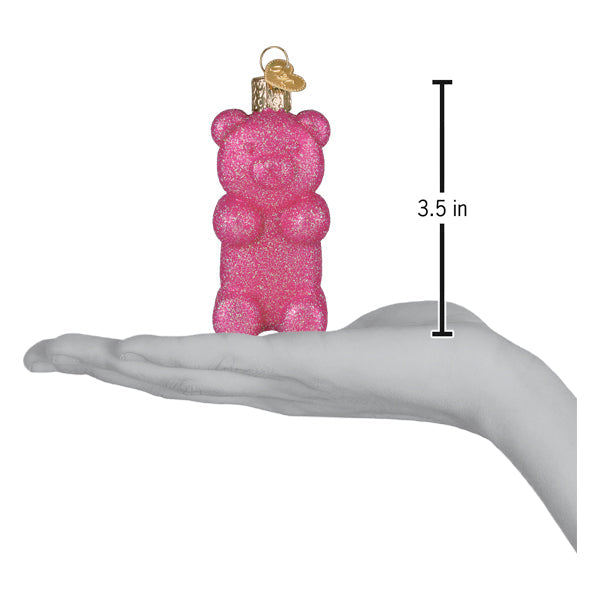 Glistening Jelly Bear Ornament – Cute Sparkling Christmas Tree Decoration