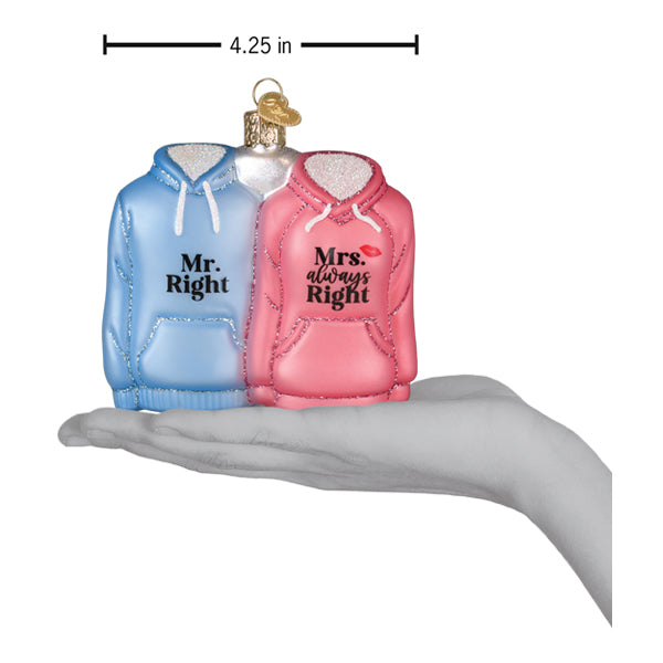 Mr. & Mrs. Hoodies Ornament