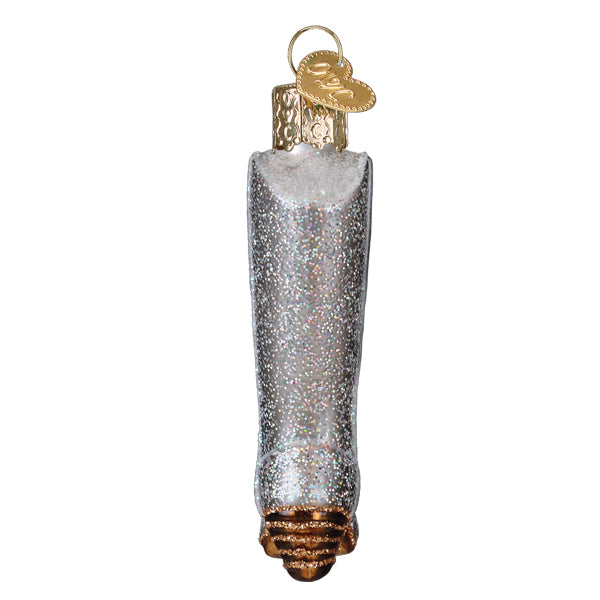 Glittered Boot Ornament – Sparkling Holiday Christmas Tree Decoration