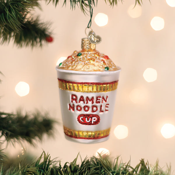 Ramen Noodle Cup Ornament – Cute Instant Ramen Christmas Tree Decoration