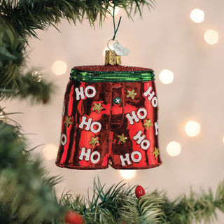 Holiday Boxer Shorts Ornament – Funny Christmas Tree Decoration for Men & Women