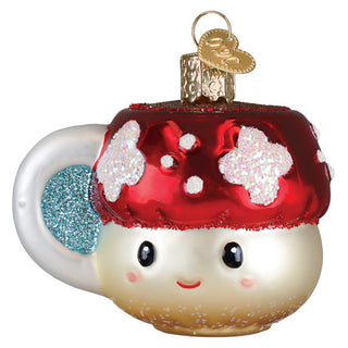 Mushroom Coffee Ornament – Unique Decorative Piece for Home or Office