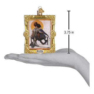 Norman Rockwell Boy & Girl Ornament – Classic Holiday Collectible Decor