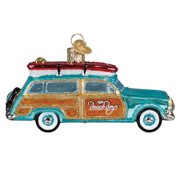 The Beach Boys Surfin' Woody Ornament – Retro Holiday Decor for Music Lovers
