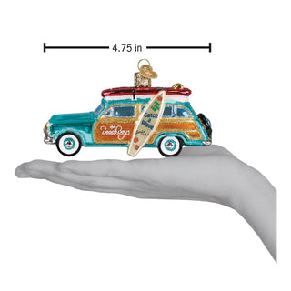 The Beach Boys Surfin' Woody Ornament – Retro Holiday Decor for Music Lovers