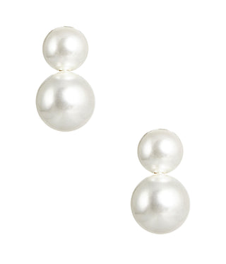 Audrey - Double Pearl earrings - Belle of the Ball