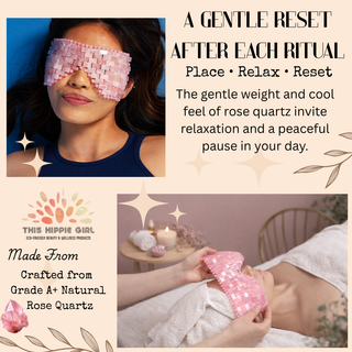 Blush Rose Quartz Eye Mask – Cooling Crystal Spa Ritual