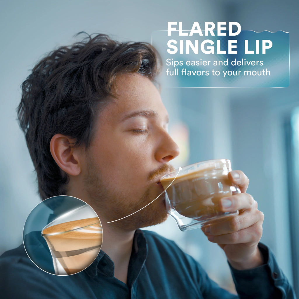 Double-Wall Latte Art Glasses – 8.5 oz, Set of 2