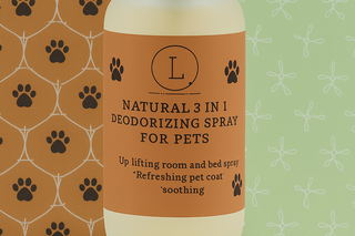 Natural Deodorizing Spray for Pets – Organic Odor Control for Dogs & Cats