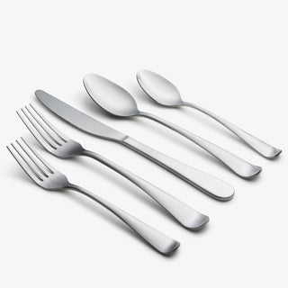 Cambridge Rhiannon Satin 45-Piece Flatware Set, 18/0 stainless steel