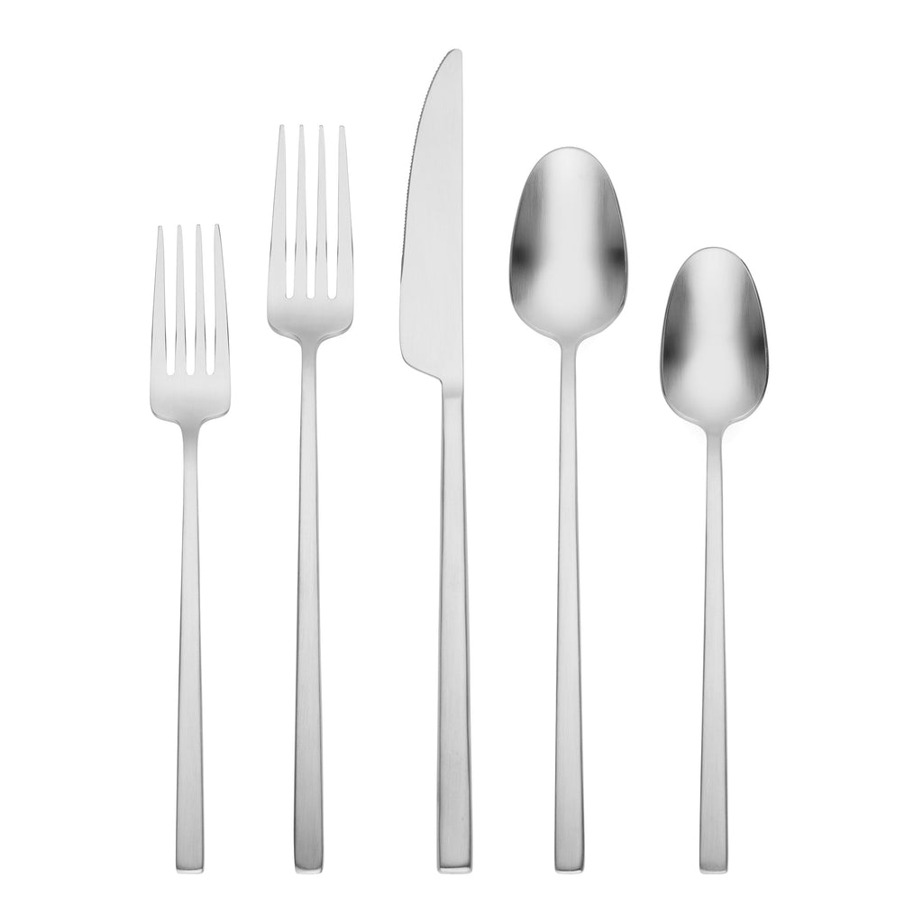 Cambridge Damaris Satin 20-Piece Flatware Set, 18/0 stainless steel