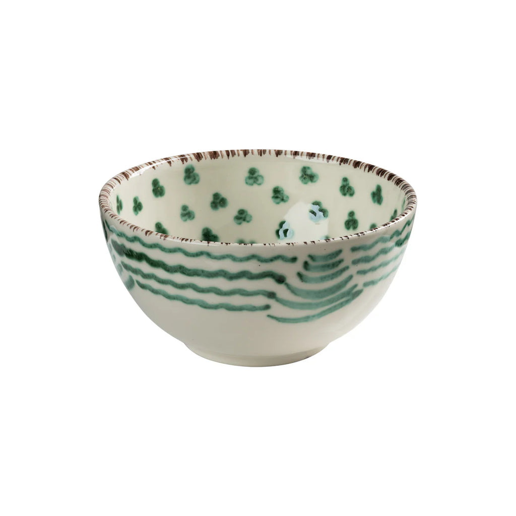 Casa Nuno Bowl, Blue/Pink/Green Pomegranate, Set of 2