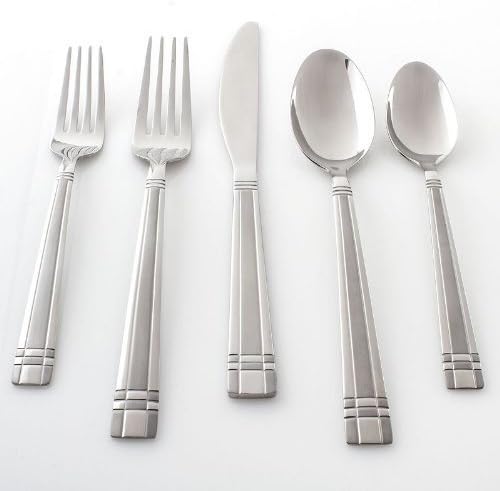 Cambridge Axis Sand 51 Piece Flatware Set, 18/0 stainless steel