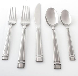 Cambridge Axis Sand 51 Piece Flatware Set, 18/0 stainless steel