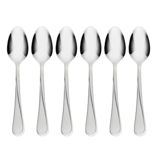 Cambridge Gravity Sand Teaspoons, Set of 6, 18/0 stainless steel