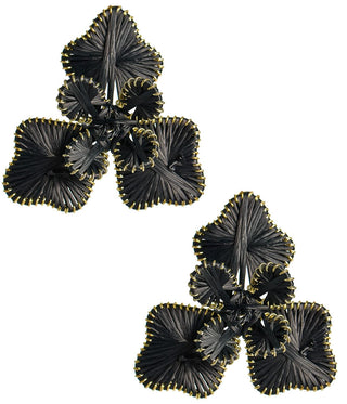 Kaia - Raffia Flower Earring