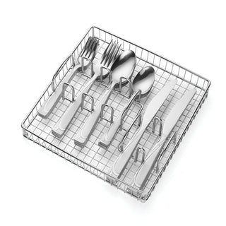 Cambridge Mena Frost 20-Piece Flatware Set, 18/0 stainless steel (view 3)