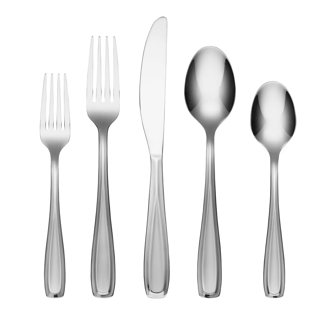 Cambridge Waylen Sand 20-Piece Flatware Set, 18/0 stainless steel
