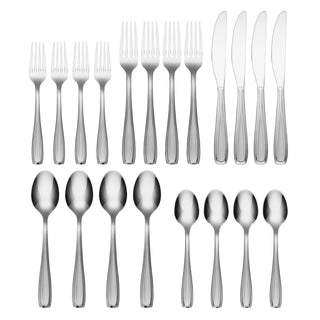 Cambridge Waylen Sand 20-Piece Flatware Set, 18/0 stainless steel (view 2)