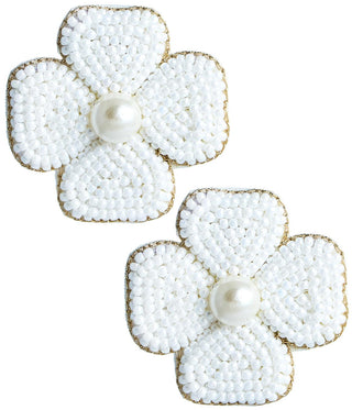 Kerry Beaded Clover Stud Earring