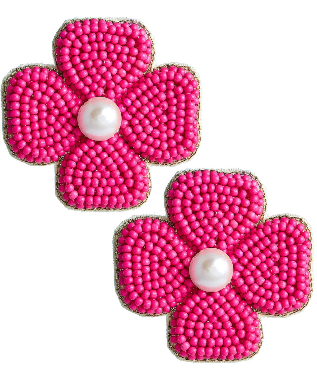 Kerry Beaded Clover Stud Earring