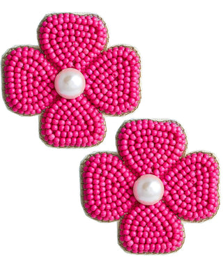 Kerry Beaded Clover Stud Earring