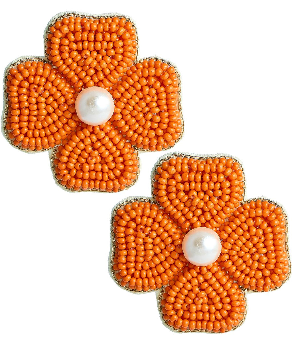Kerry Beaded Clover Stud Earring