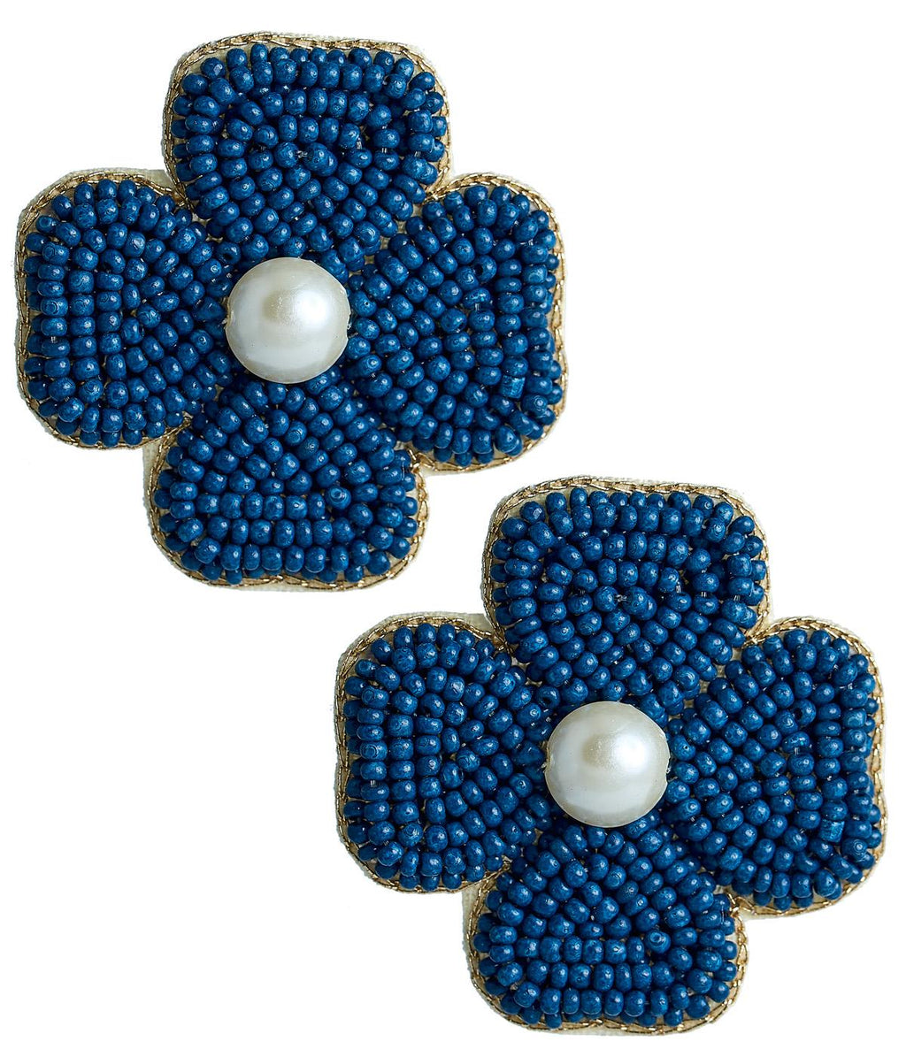 Kerry Beaded Clover Stud Earring