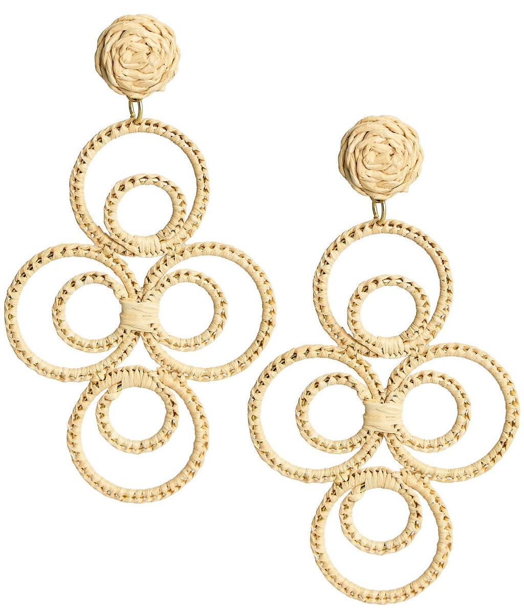 Chloe Raffia - Drop Earring