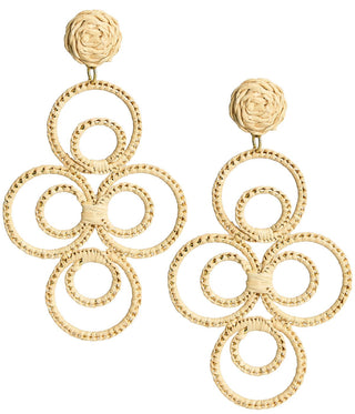 Chloe Raffia - Drop Earring