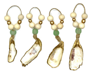 Sea Side Gilded Oyster or Starfish Ornaments – Set of 3