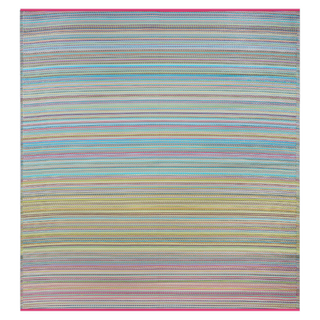 Cancun Striped Reversible Outdoor Patio Rug