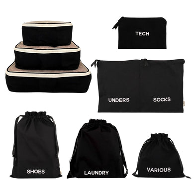 BA Travel Set, 8-pack – Black