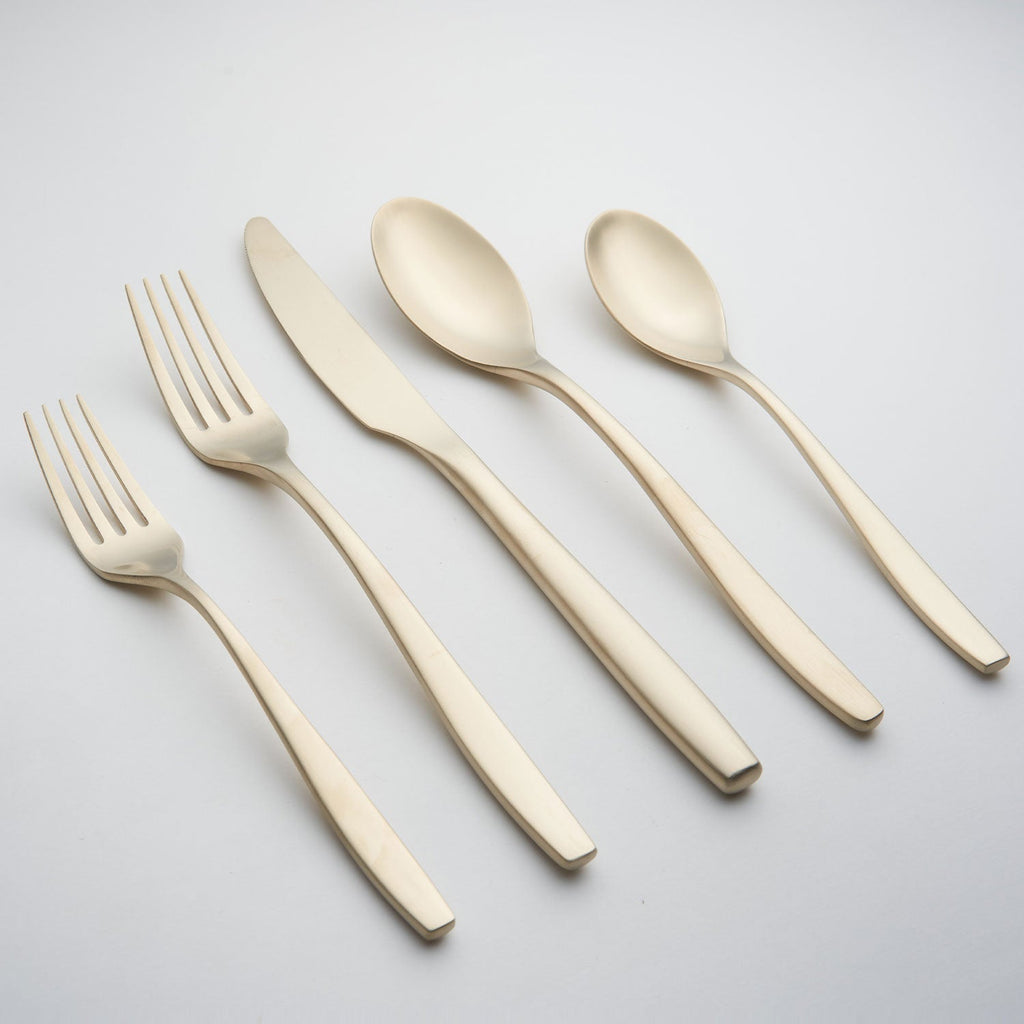 Cambridge Averie Champagne Satin 20-Piece Flatware Set, 18/0 stainless steel (view 2)