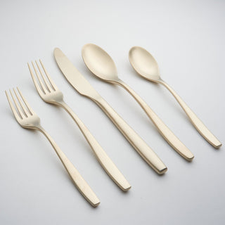 Cambridge Averie Champagne Satin 20-Piece Flatware Set, 18/0 stainless steel (view 2)