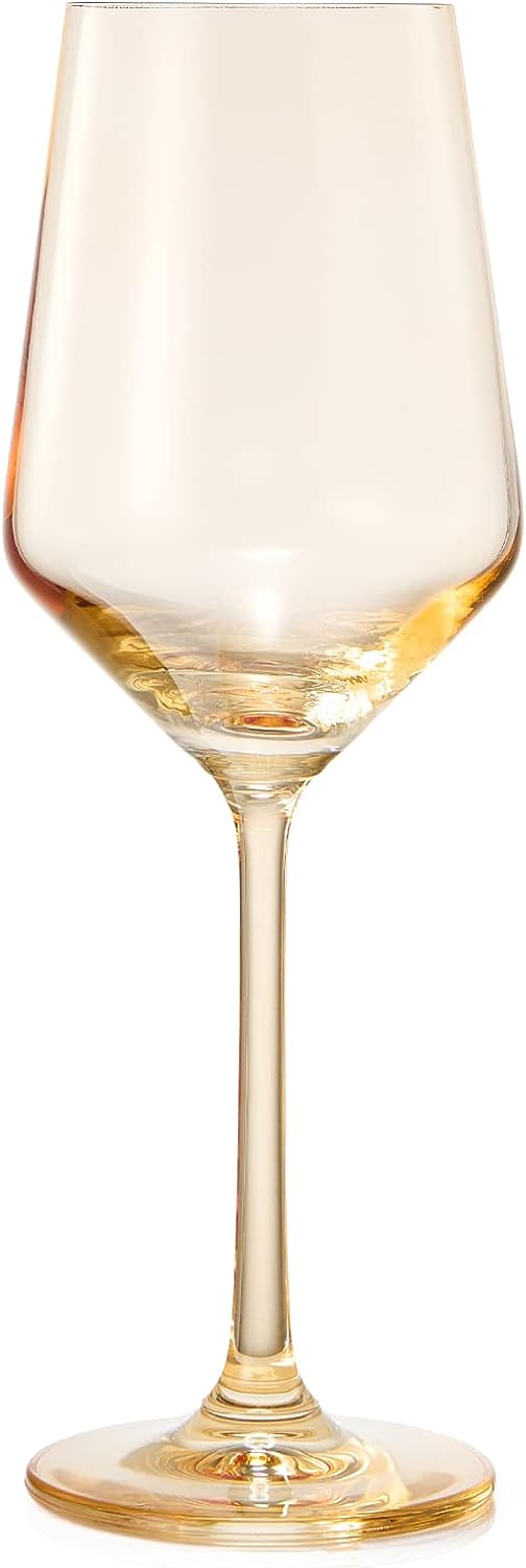 Muted Blue Italian-Style Wine Glass | 12 oz Single, Tall Elegant Stem