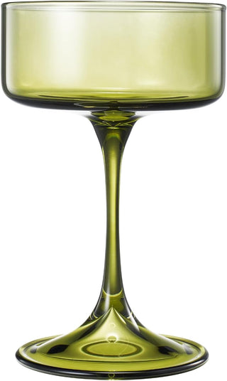 Khen Morgan Champagne Coupe Set – Vibrant Colors (Set of 4)