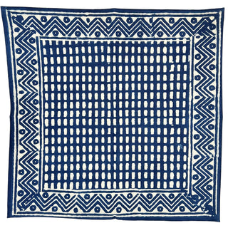 Cabana Napkin - Set of 8, Indigo Zigzag