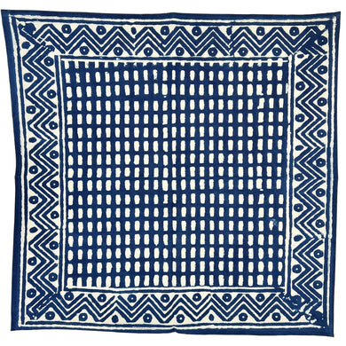 Cabana Napkin  - Set of 8, Indigo Zigzag