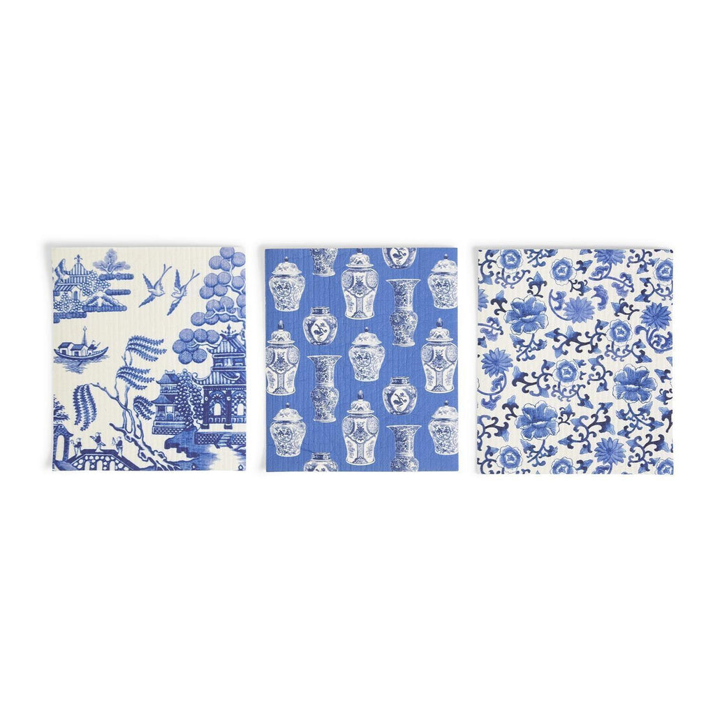 Chinoiserie Biodegradable Kitchen Cloth – Eco-Friendly Multipurpose Cleaning Cloth