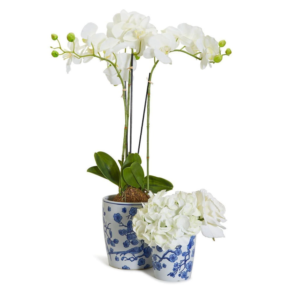 Classic Blue & White Chinoiserie Porcelain Vase – Hand-Painted