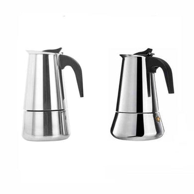 Stainless Steel Moka Pot Espresso Maker – Classic Stovetop Coffee Brewer