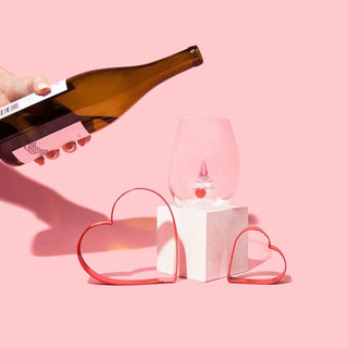 3D Heart Gnome Stemless Wine Glasses – Set of 2
