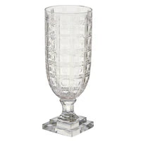 Glass Hurricane - Clear Base with Amber, Green, Pale Blue, Smoke/Green, or Clear Top